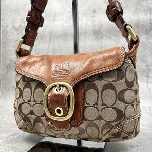 COACH SOHO Flap Legacy Signature Hand Bag